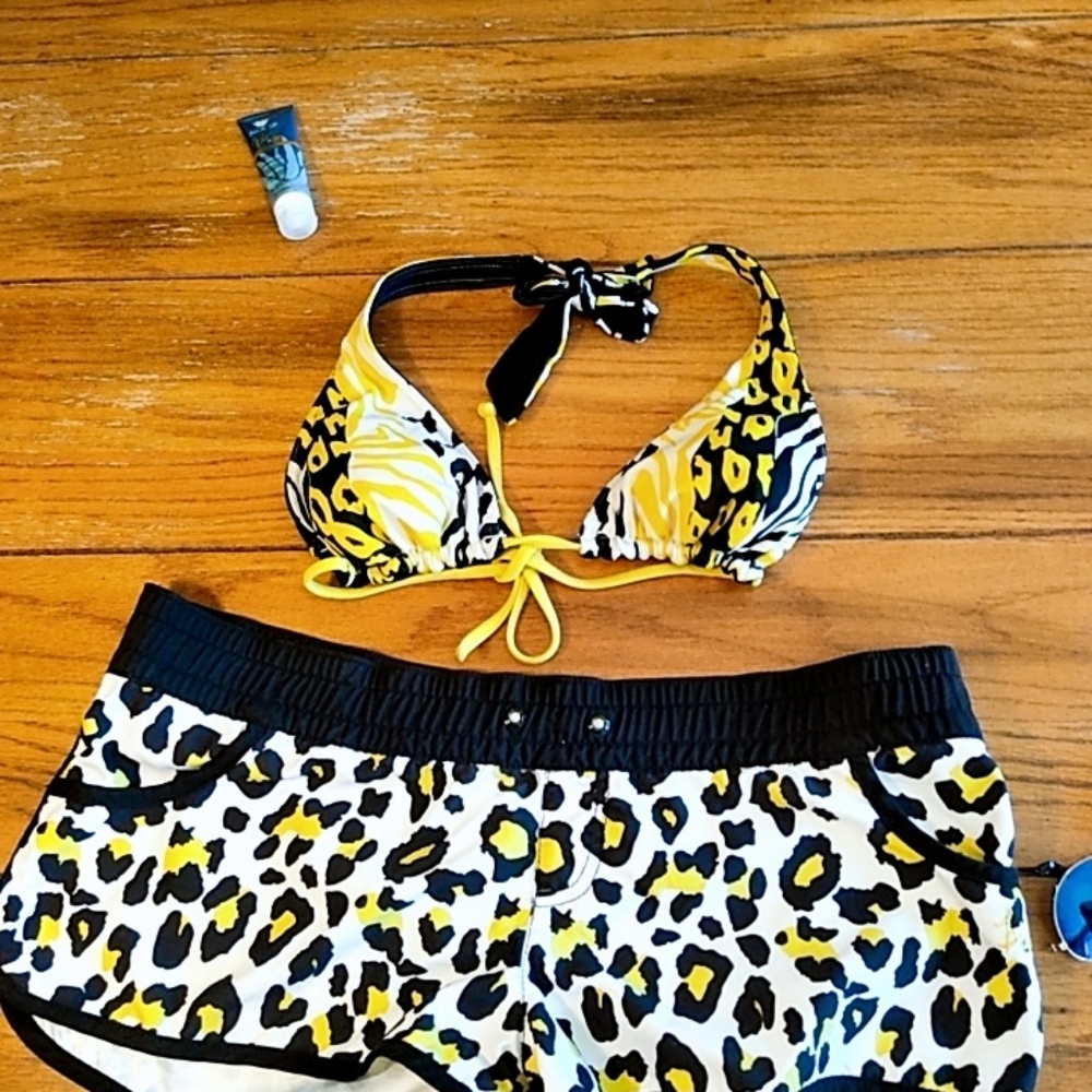 Billabong Swim Shorts And Matching Bikini Top